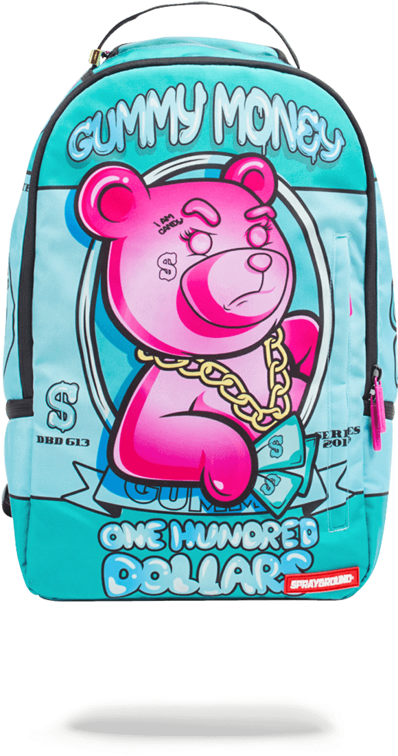 Download Sprayground Pink Gummy Money Backpack Pink Gummy Money Sprayground PNG Image with No Background PNGkey