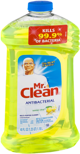 Download Mr Clean Floor Cleaner Lemon PNG Image with No Background -  