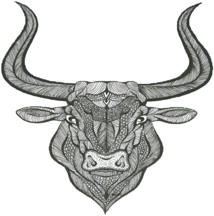 Bull Head - Openclipart (600x428), Png Download