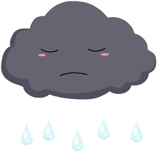 Download Cloud Clipart Sad - Illustration PNG Image with No Background ...