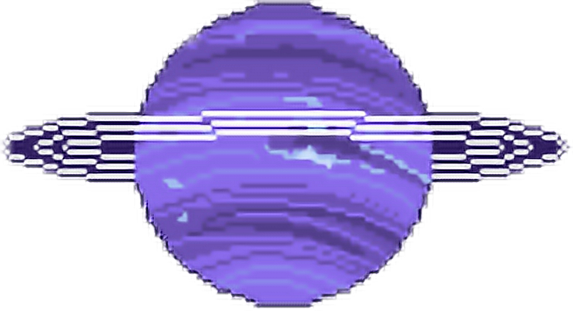 Planets Clipart Aesthetic - Purple Aesthetic Png Pixel - Free 