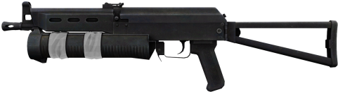 Download Gun,3d - Aks 74u Black PNG Image with No Background - PNGkey.com