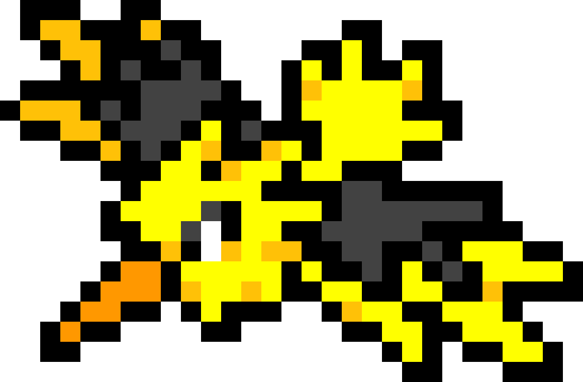 Download Zapdos - Pokemon Pixel Art Zapdos PNG Image with No Background ...