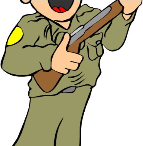 Army Clipart Scene - Soldier Clipart Png (640x480), Png Download