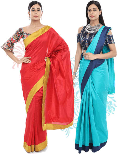 download color blocked art silk sarees with quirky printed blouse blouse png image with no background pngkey com download color blocked art silk sarees