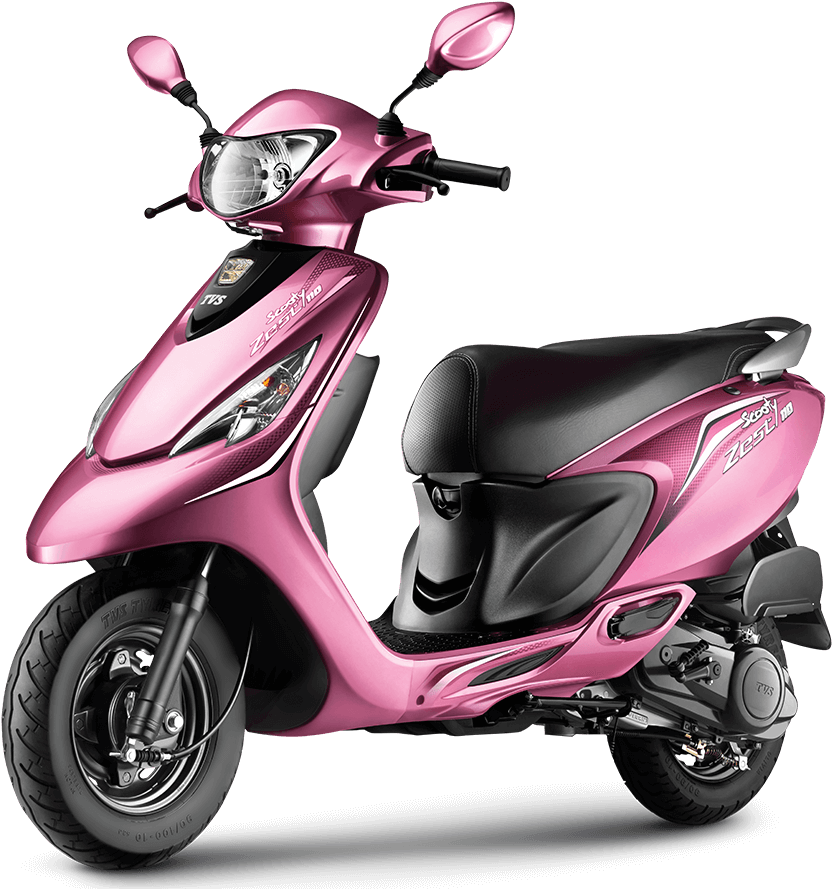 Scootyzest - Tvs Scooty Zest Pink Colour - Free Transparent PNG ...