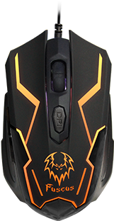 7-colour Illuminated Gaming Mouse - 1 Life Gaming Mouse (400x327), Png Download
