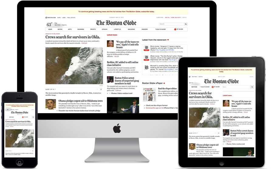 Download Boston - Globe - Responsive - Responsive Web Design PNG Image ...