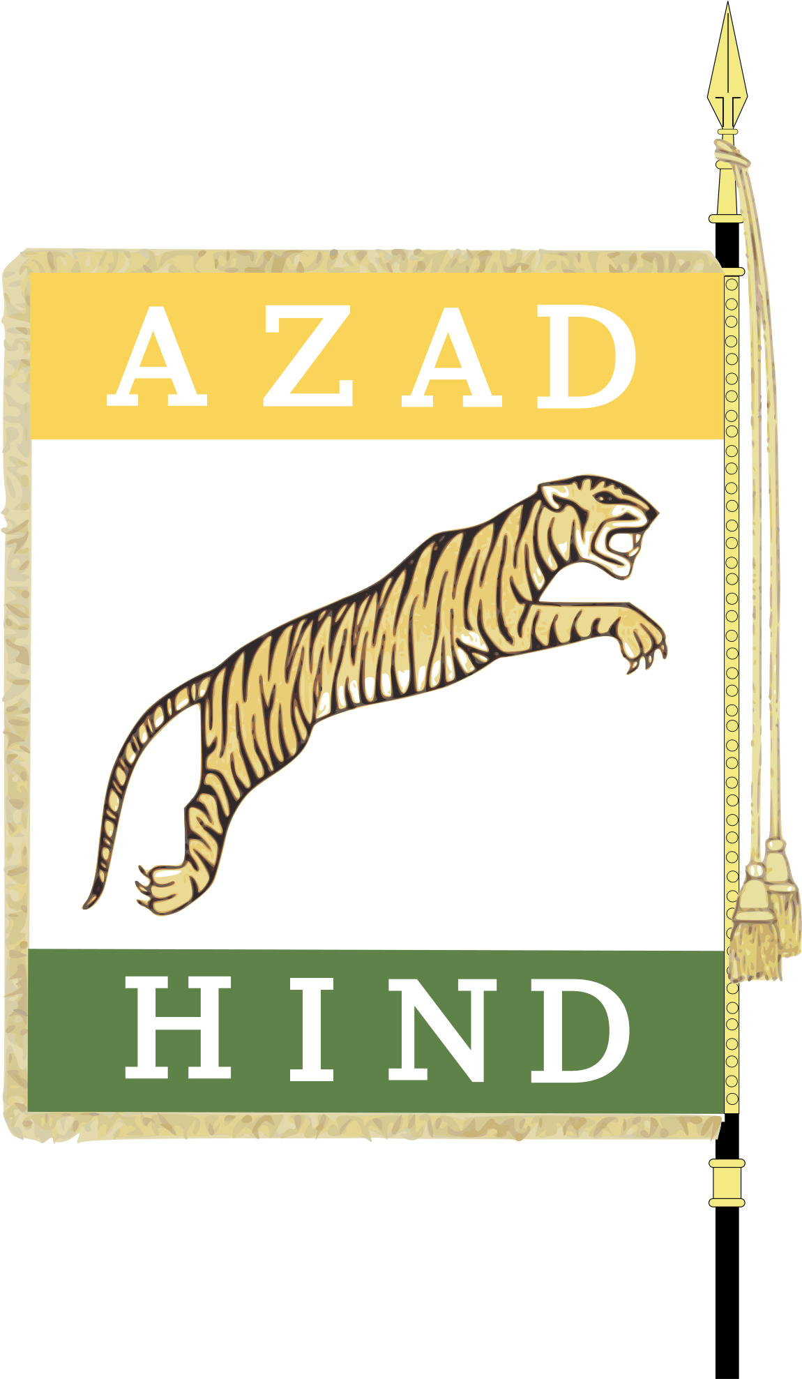 Download Azad Hind Fauj Flag PNG Image with No Background - PNGkey.com