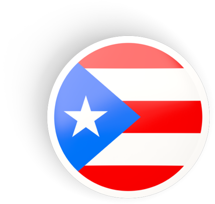 Illustration Of Flag Of Puerto Rico - Puerto Rico Flag Circle - Free ...