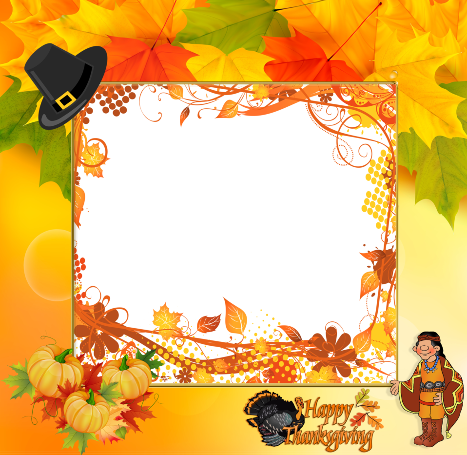 Happy Thanksgiving Frames Clipart Borders And Frames - Happy ...