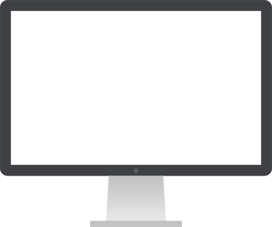 Download Wht We Do Moniter - Blank Computer Screen Large PNG Image with ...