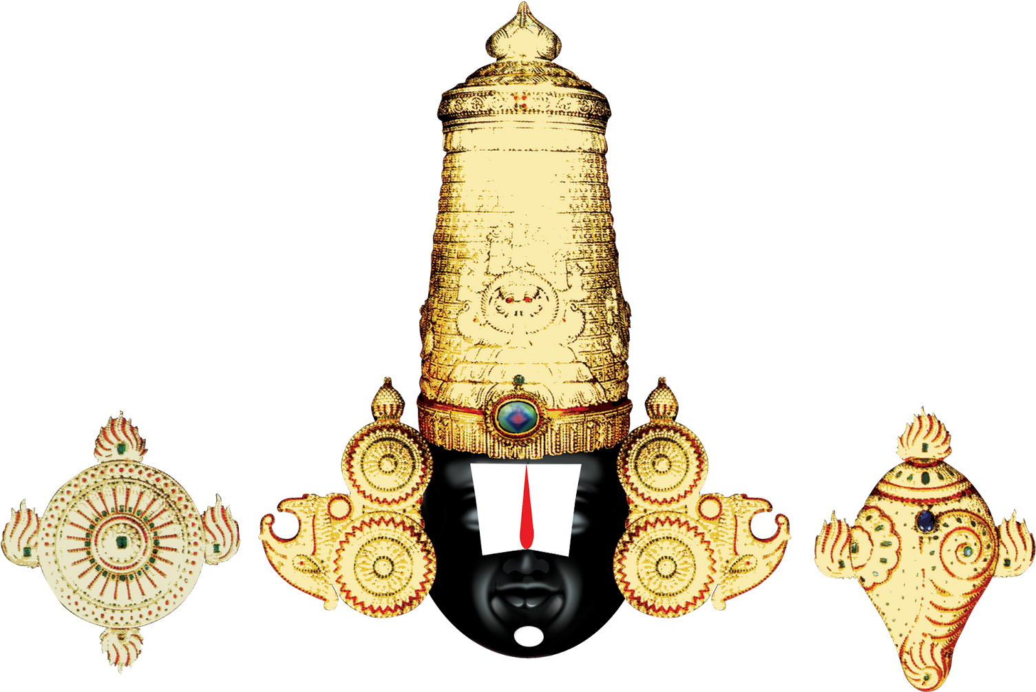 Lord Tirupati Venkateswara And Lord Vishnu Transparent Lord Balaji