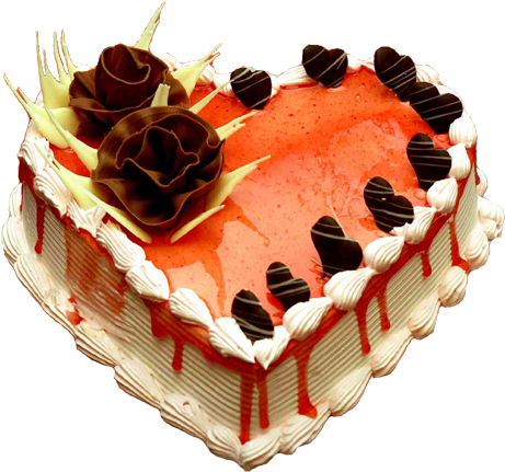 Heart Shaped Black Forest Cake , Png Download - Love Heart Shape Cake,  Transparent Png , Transparent Png Image - PNGitem