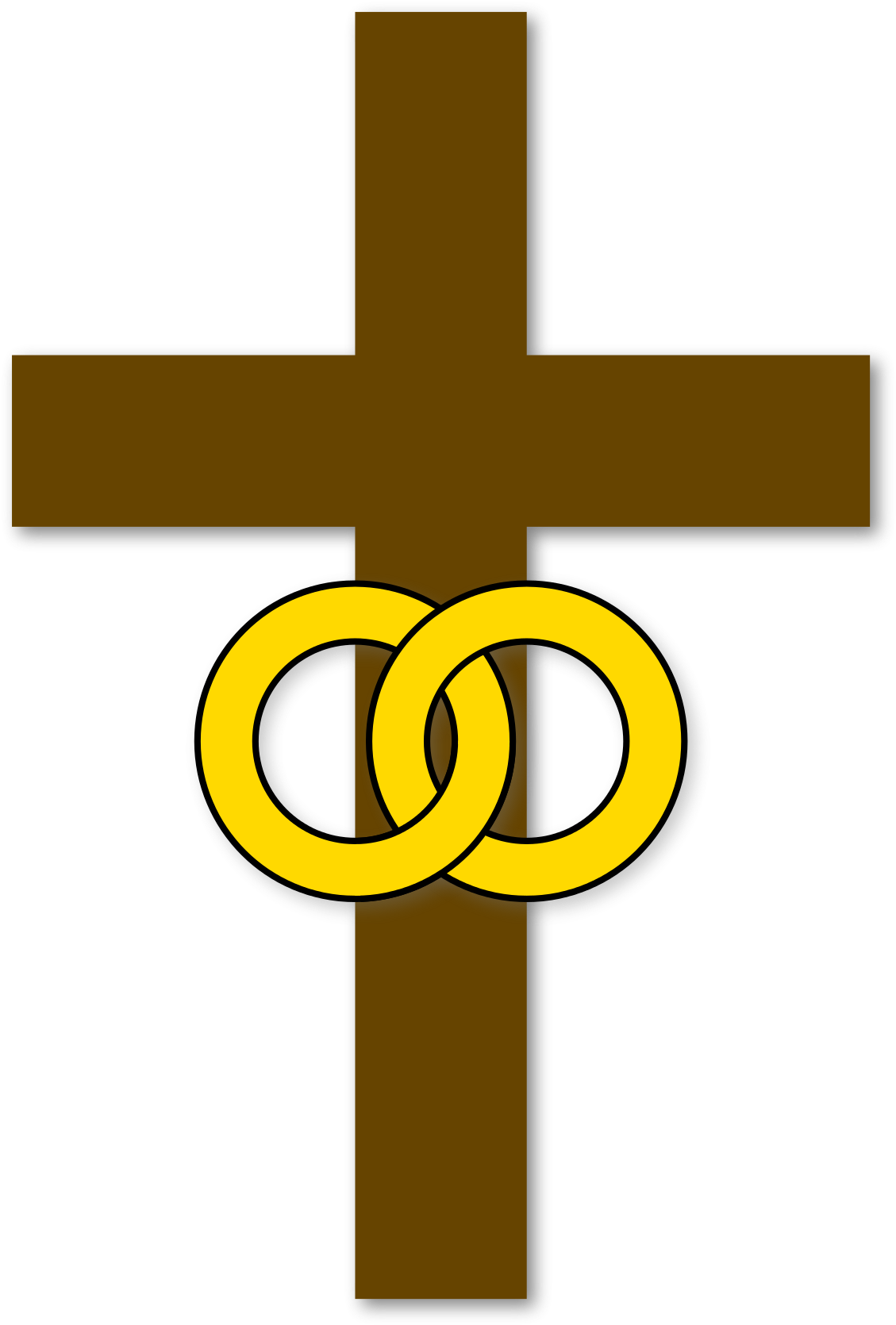 Download Marriage Cross Christian Symbol - Christian Wedding Icon Png PNG  Image with No Background 