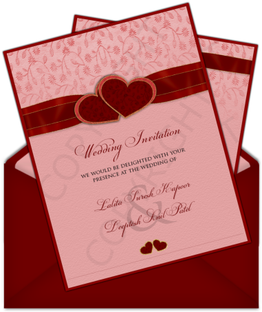 Download Letter Style Email Indian Wedding Invitation Design - Simple  Indian Wedding Invitation Card PNG Image with No Background 