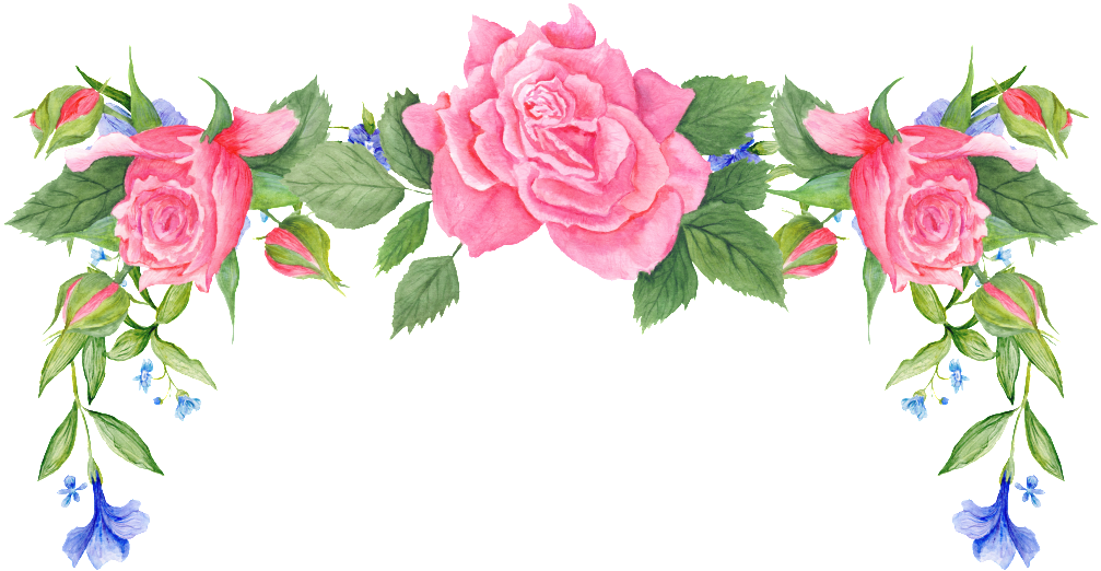 Download Flower Border Transparent Decorative - Flores Viñetas PNG Image  with No Background - PNGkey.com