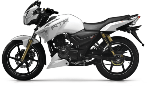 Download Tvs Apache Rtr 180 Abs Bike - Apache Rtr 160 White PNG Image ...