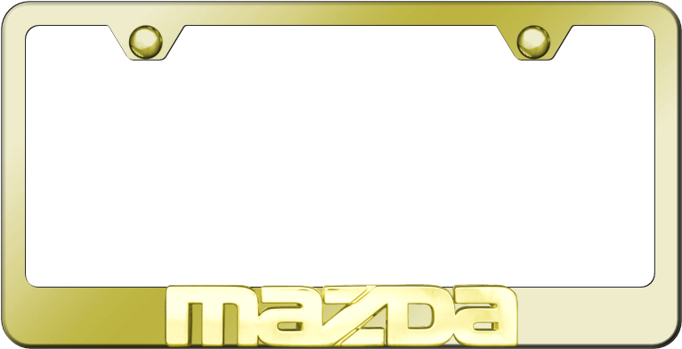 Download Download Au Tomotive Gold Mazda 3d Name Gold On Gold Frame Au Tomotive Gold Gf Maz Gg Maz Png Image With No Background Pngkey Com