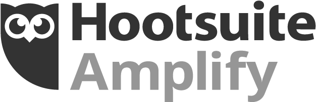 Hootsuite Amplify Logo Corp - Hootsuite Amplify Logo (659x222), Png Download