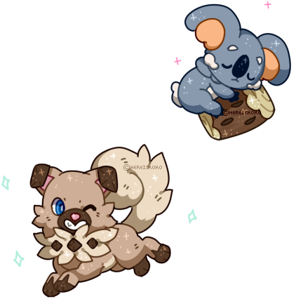 Download Rockruff And Komala - Nekkoala And Iwanko PNG Image with No ...