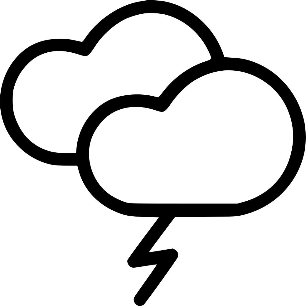 Download Cloud Thunder Lightning Weather Comments - Rain PNG Image with ...