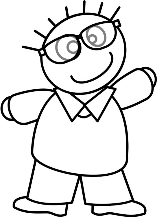 download drawing coloring book child glasses cartoon garcon avec des lunettes dessin png image with no background pngkey com pngkey