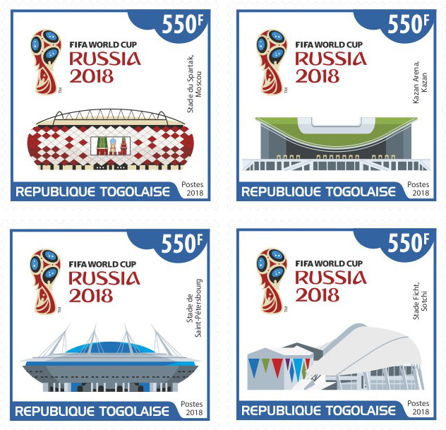 Download Fifa World Cup Russia Fifa World Cup 2018 Stamps PNG Image