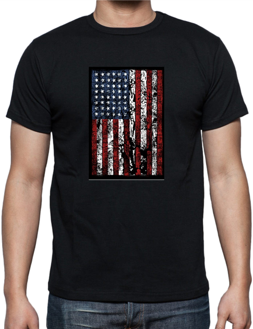 Download American Flag Of Distressed - Narendra Modi T Shirt PNG Image ...