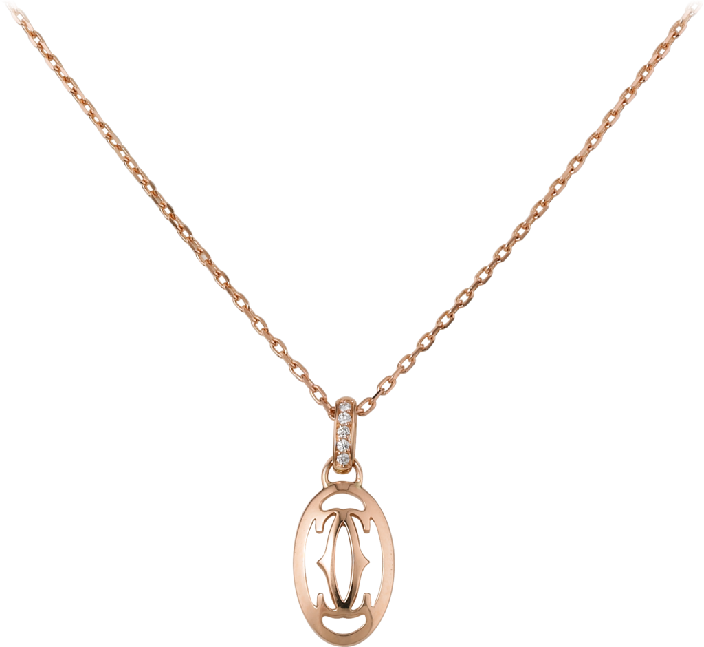 Download Logo Necklacepink Gold Diamonds Cartier Logo Necklace Png