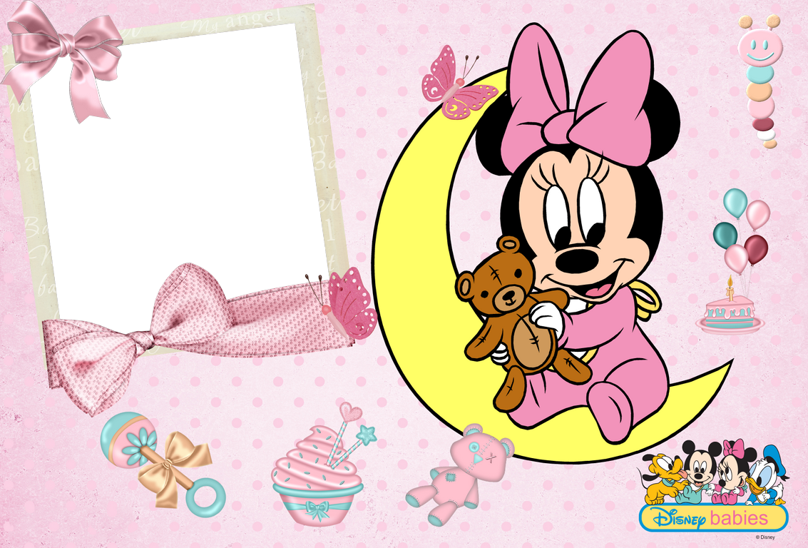 Molduras Baby Disney Marcos De Minnie Mouse Bebe Png Image | The Best ...