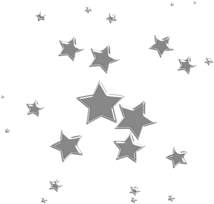 Silver Stars - Love You Stencil - Free Transparent PNG Download - PNGkey