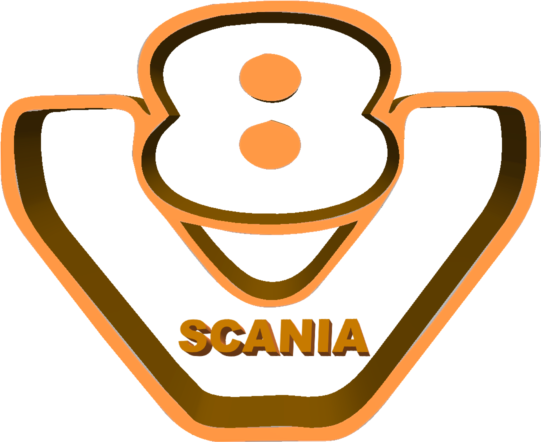 Scania V8 Logo - Scania V8 Logo Png - Free Transparent PNG Download ...