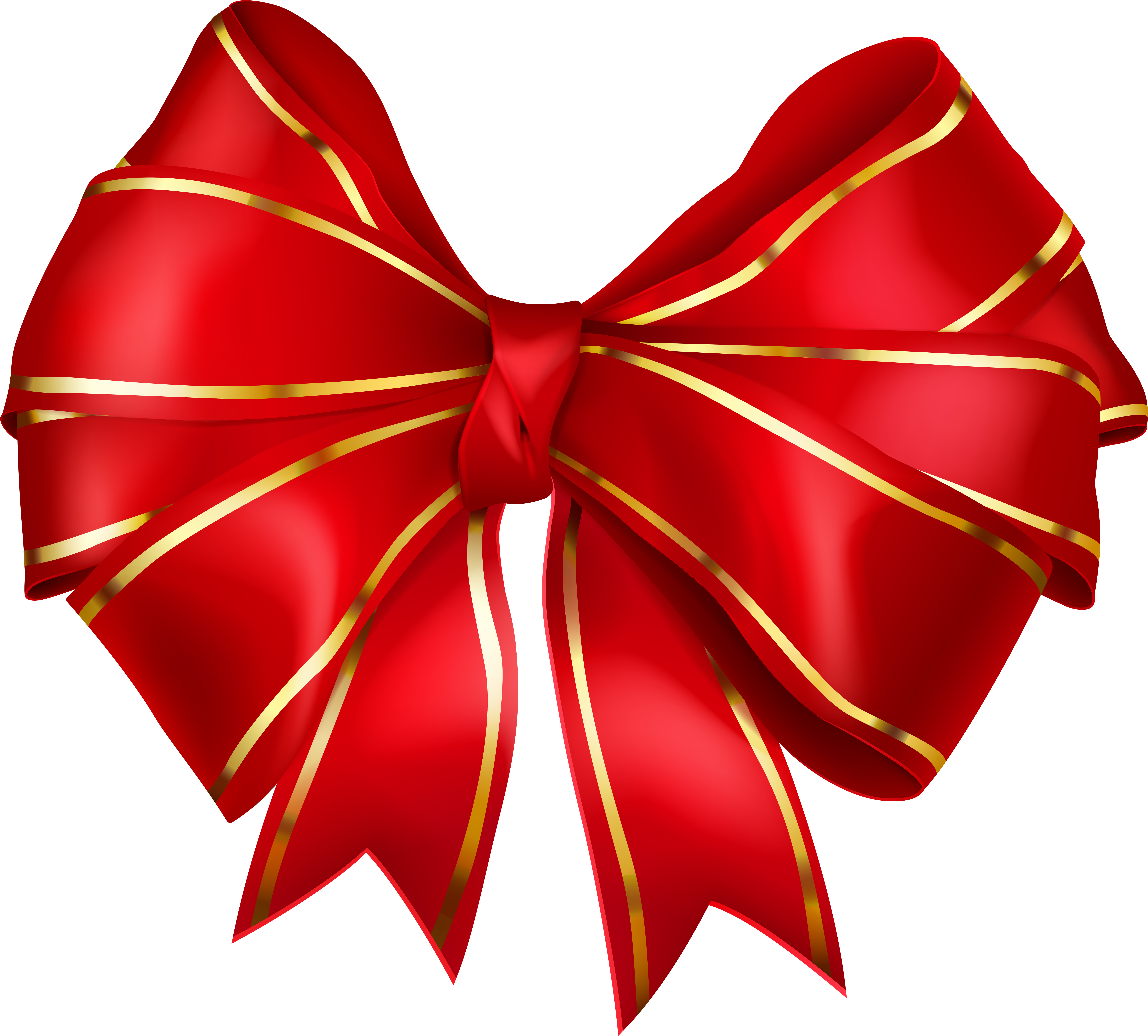 Bow With Gold Edging Transparent Png Image (600x542), Png Download