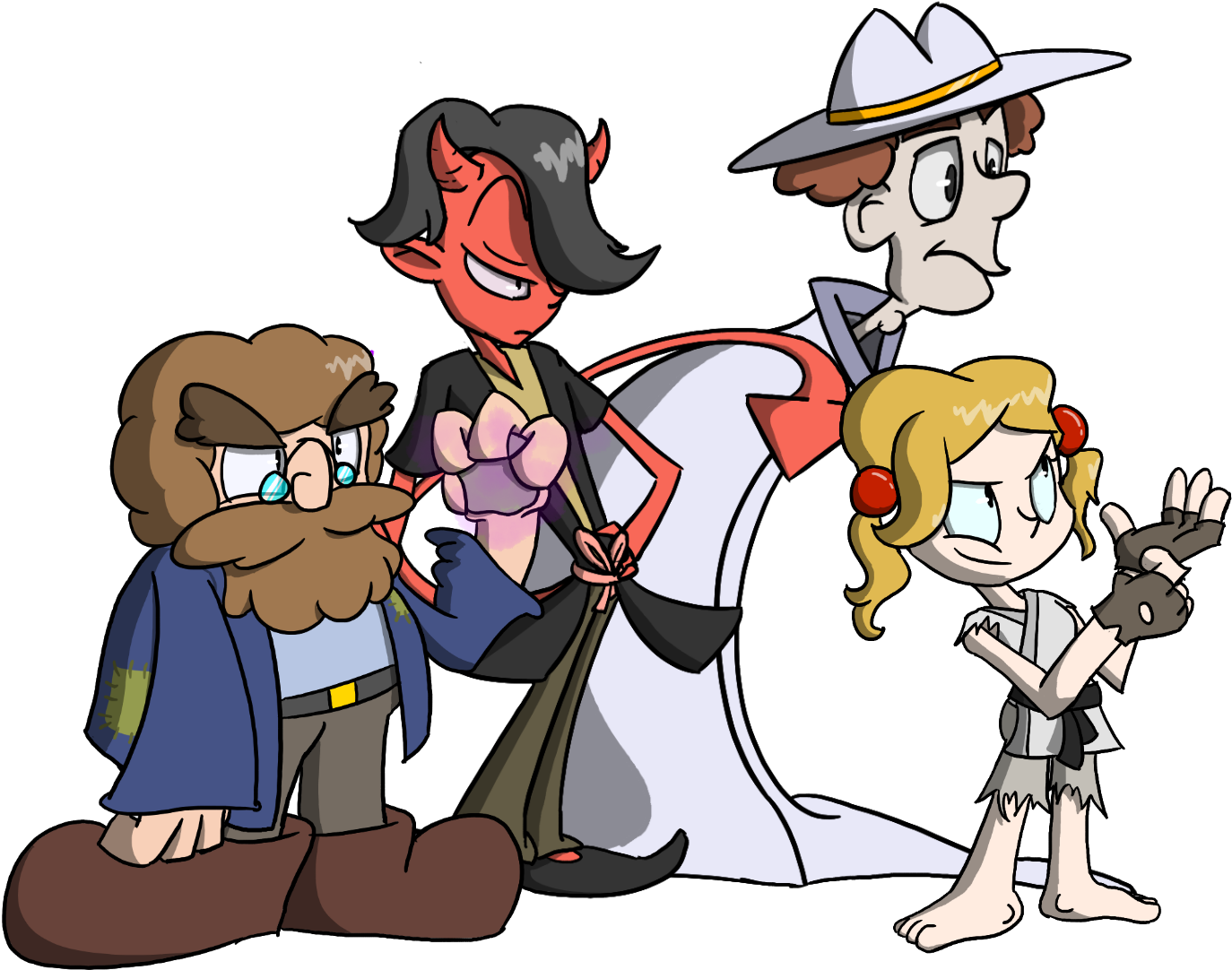 Download My Dungeons And Dragons Squad - Cartoon PNG Image with No ...