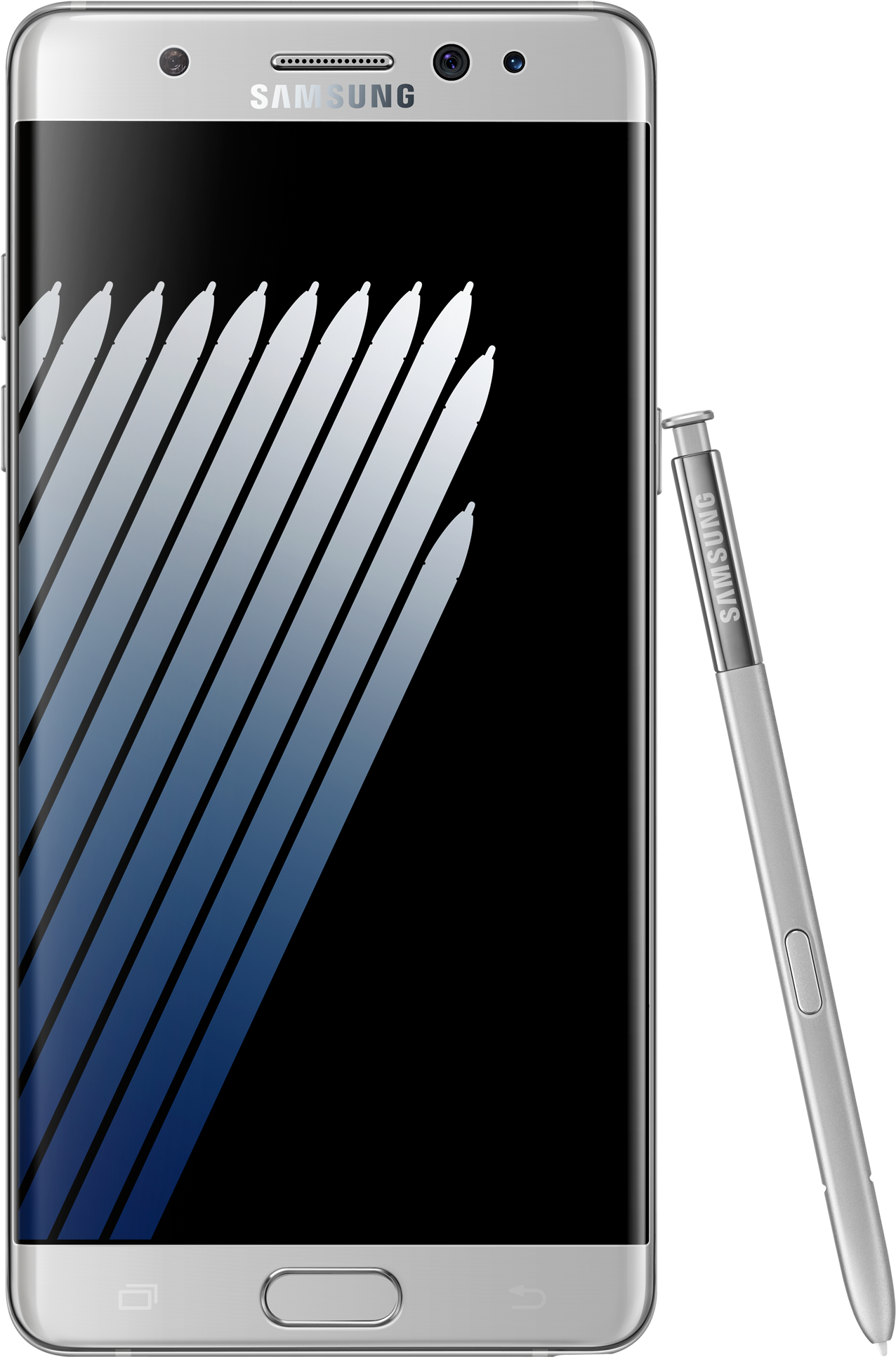 Download 01 Galaxy Note7 Silver Samsung Galaxy Note Fe Silver Png Image With No Background Pngkey Com