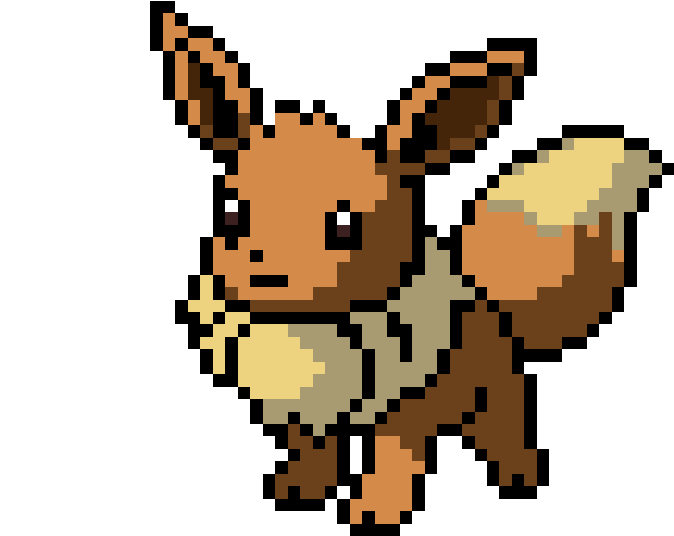 Download Eevee - Pixel Art Pokemon Eevee PNG Image with No Background ...