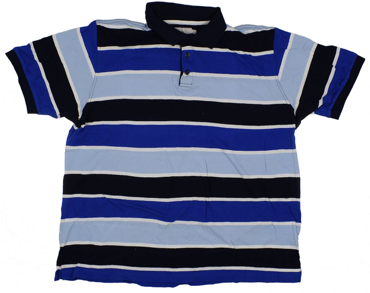 More Views - Blue Striped Polo Shirt - Free Transparent PNG Download ...