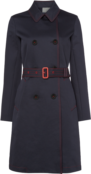 Download Freeda Double Breasted Trench Coat - Coat PNG Image with No ...