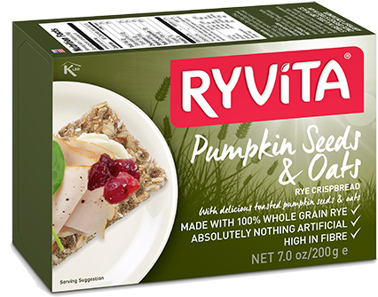 Crispbread - Ryvita Pumpkin Seeds And Oats (465x465), Png Download