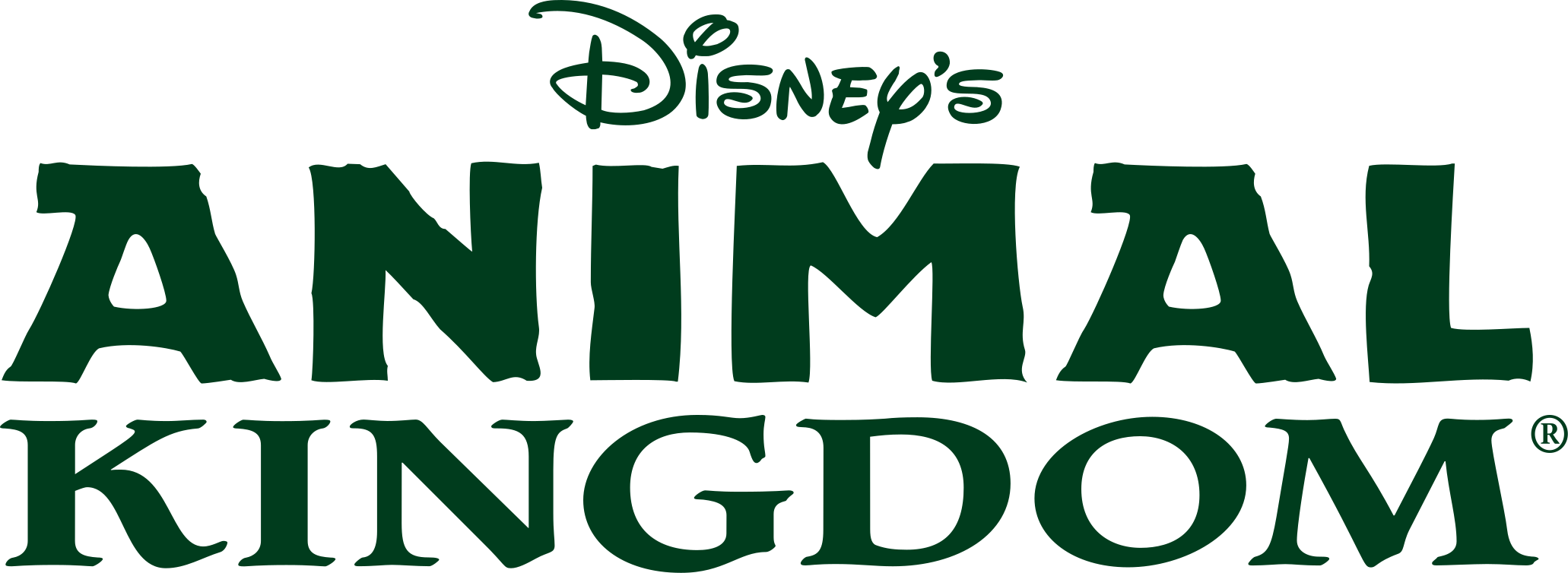 Disney's Animal Kingdom Wordmark - Disney World Animal Kingdom Logo ...