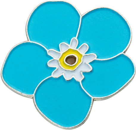 Forget Me Not - Forget Me Not Masonic (500x500), Png Download