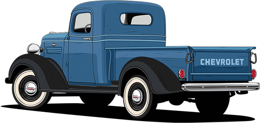 Download Chevrolet Centennial Truck History - Vintage Chevy Blue PNG ...