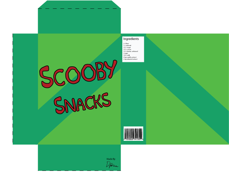 Download Scooby Snacks Cut Out-01 By Cartoonanimejoker - Scooby Doo ...