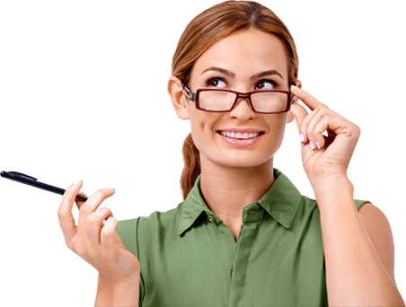 Download Image Of Happy Woman With Glasses Girl Png Image With No Background Pngkey Com