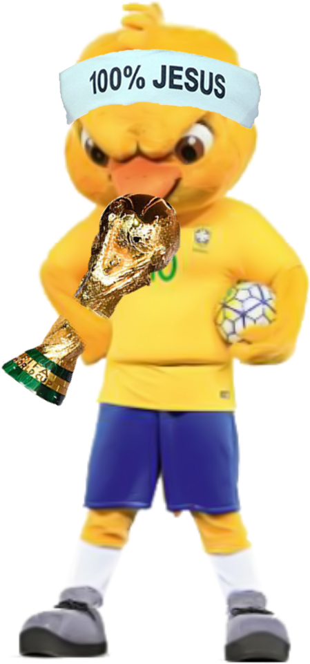 Brasil Brazil Canarinho Pistola Mascote Hexa Copa Mascote Canarinho