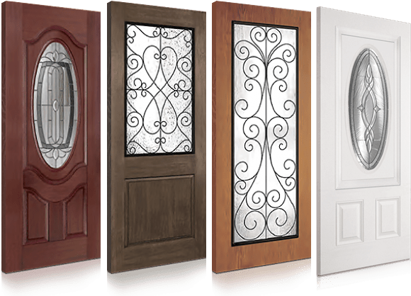 Download Exterior Wood Doors Toronto - Doorbuild - Camelia Glass Collection  - Fiberglass Mahogany PNG Image with No Background 