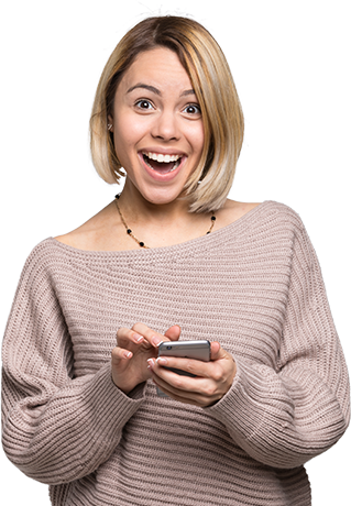 Woman Holding Phone   Woman Using Phone Png   Free Transparent PNG