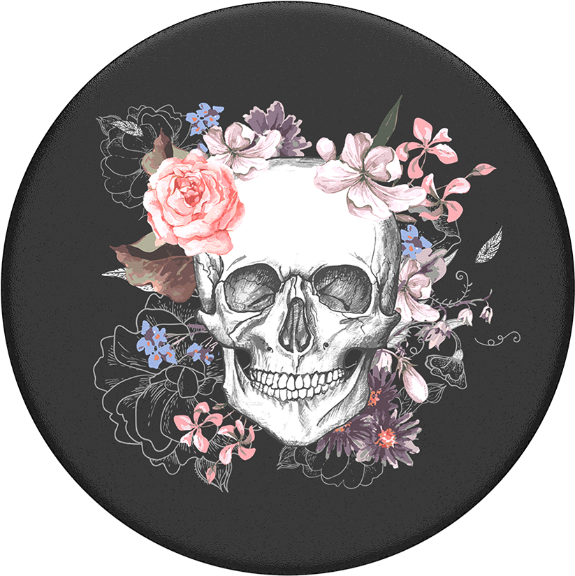 Download Death Petal Floral Skull Png Image With No Background Pngkey Com