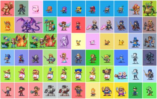 My Entire Set Of Smash Sprites Since The Direct Still - Cartoon (500x316), Png Download